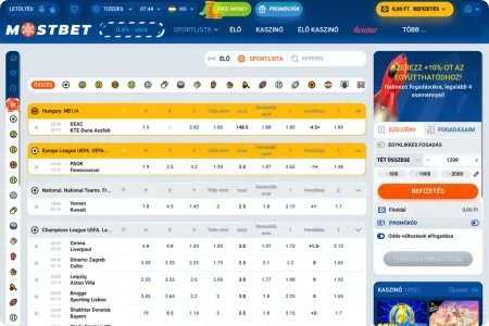 Mostbet Fogadási Piacok és Bajnokságok Típusai